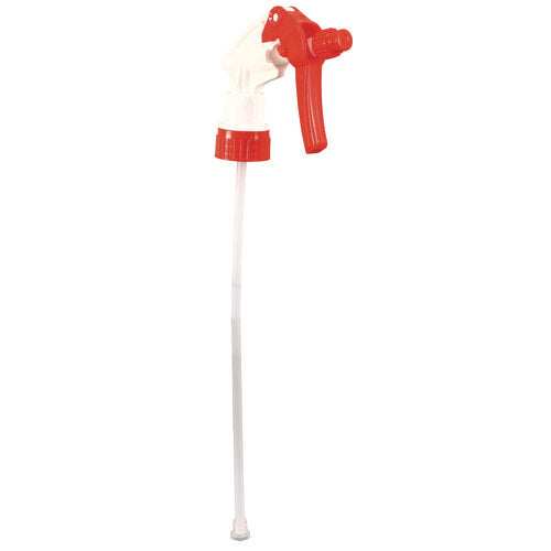 Image of Impact® General Purpose Trigger Sprayer, 9.88" Tube, Fits 32 Oz Bottles, Red/white, 24/carton