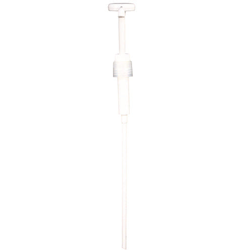 Image of Impact® Economy Plastic Dispensing Pump with Senior Rieke Adapter for 5 gal Pails and 38 mm Screwcap for 1 gal Jugs, White