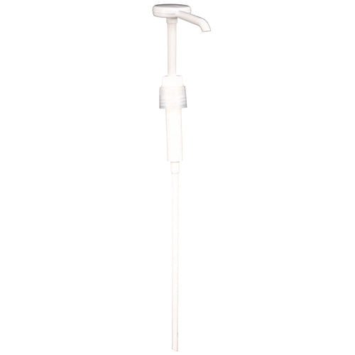 Image of Impact® Economy Plastic Dispensing Pump with Senior Rieke Adapter for 5 gal Pails and 38 mm Screwcap for 1 gal Jugs, White