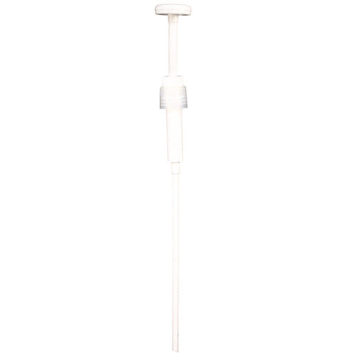 Image of Impact® Economy Plastic Dispensing Pump with Senior Rieke Adapter for 5 gal Pails and 38 mm Screwcap for 1 gal Jugs, White