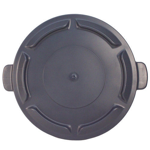 Image of Impact® Value-Plus Gator Container Lids, For 20 Gal, Flat-Top, 20.4" Diameter, Gray