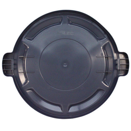 Image of Impact® Value-Plus Gator Container Lids, For 20 Gal, Flat-Top, 20.4" Diameter, Gray