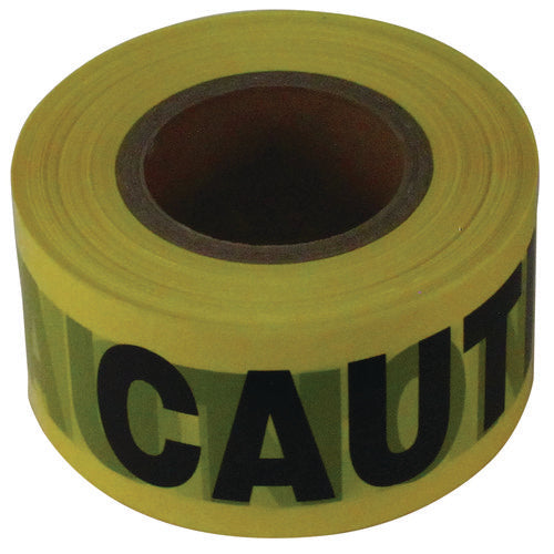 Image of Impact® Site Safety Barrier Tape, "caution" Text, 3" X 1,000 Ft, Yellow/black