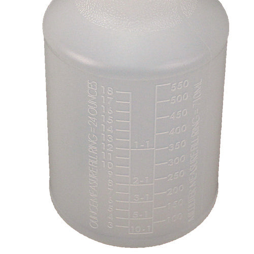 Image of Impact® Plastic Bottles With Graduations, 24 Oz, Clear, 24/carton
