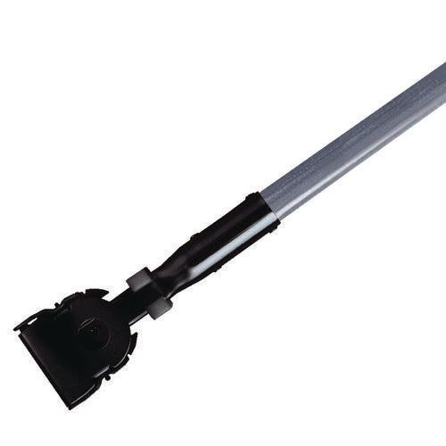 Image of Rubbermaid® Commercial Snap-On Fiberglass Dust Mop Handle, 1" dia x 60", Gray/Black
