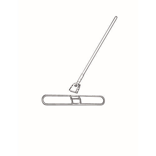 Image of Rubbermaid® Commercial Snap-On Fiberglass Dust Mop Handle, 1" dia x 60", Gray/Black