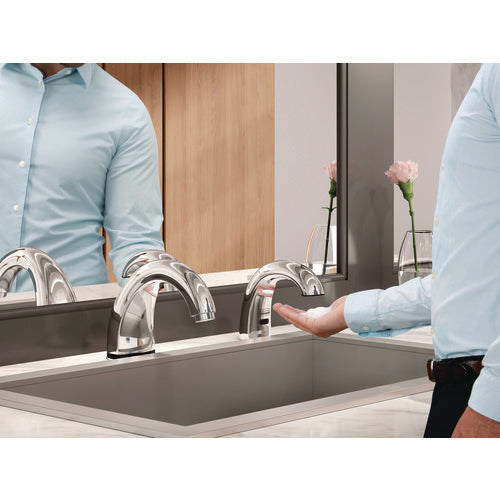 Image of Rubbermaid® Commercial One Shot Soap Dispenser - Touch Free, Foam, 11 X 14 X 3.5, Chrome