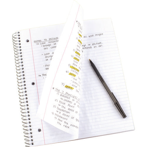 Image of Five Star® Wirebound Notebook, 1-Subject, Medium/College Rule, Red Cover, (100) 11 x 8.5 Sheets