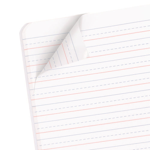 Image of Mead® Primary Journal Creative Writing Composition Book, Manuscript Format, Blue/Black/White Cover, (100) 9.75 x 7.5 Sheets