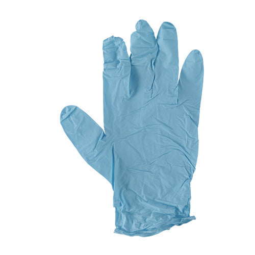 Image of Boardwalk® Disposable Examination Nitrile Gloves, Small, Blue, 5 mil, 100/Box