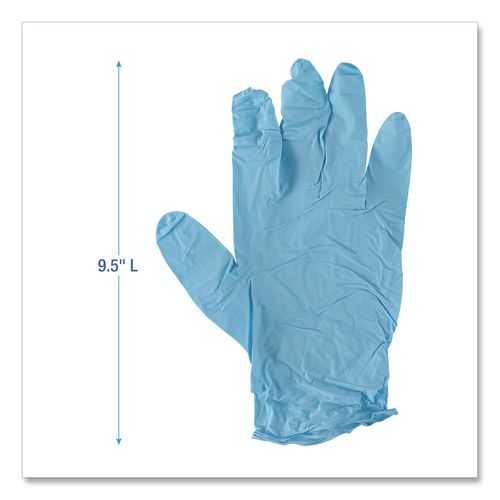 Image of Boardwalk® Disposable Examination Nitrile Gloves, X-Large, Blue, 5 mil, 1,000/Carton