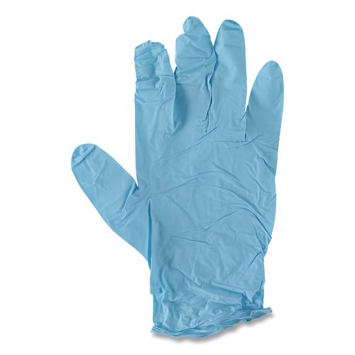 Image of Boardwalk® Disposable Examination Nitrile Gloves, Large, Blue, 5 mil, 1,000/Carton