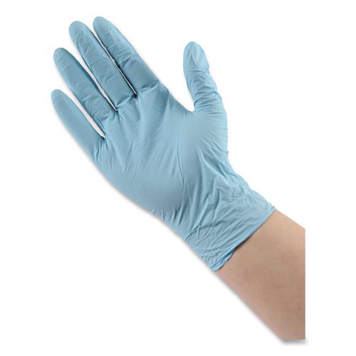 Image of Boardwalk® Disposable Examination Nitrile Gloves, X-Large, Blue, 5 mil, 1,000/Carton