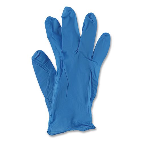 Image of Boardwalk® Disposable General-Purpose Powder-Free Nitrile Gloves, X-Large, Blue, 5 mil, 1,000/Carton