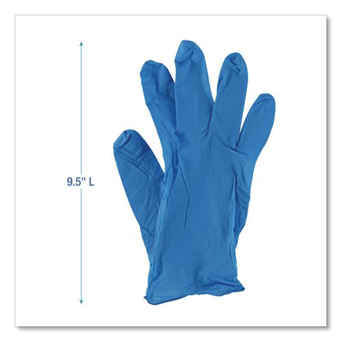 Image of Boardwalk® Disposable General-Purpose Powder-Free Nitrile Gloves, X-Large, Blue, 5 mil, 1,000/Carton