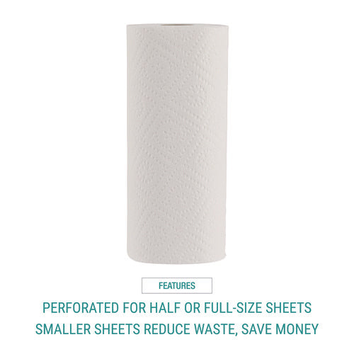 Image of Windsoft® Premium Kitchen Roll Towels, 2-Ply, 11 x 6, White, 110/Roll, 12 Rolls/Carton