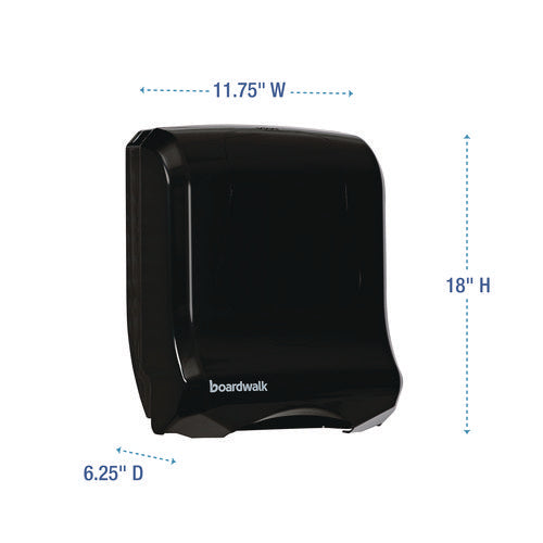 Image of Boardwalk® Ultrafold Multifold/c-Fold Towel Dispenser, 11.75 X 6.25 X 18, Black Pearl