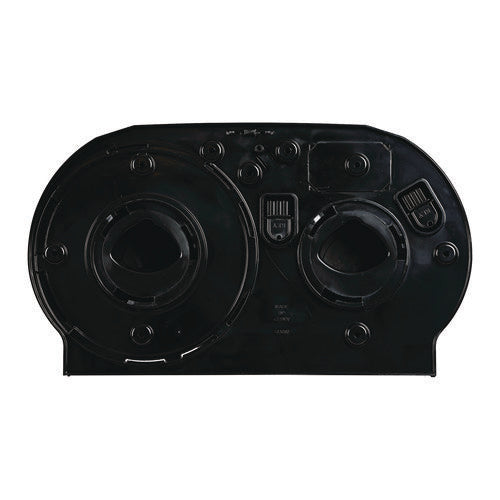 Image of Boardwalk® Jumbo Twin Toilet Tissue Dispenser, 20.25 x 6 x 12.25, Black