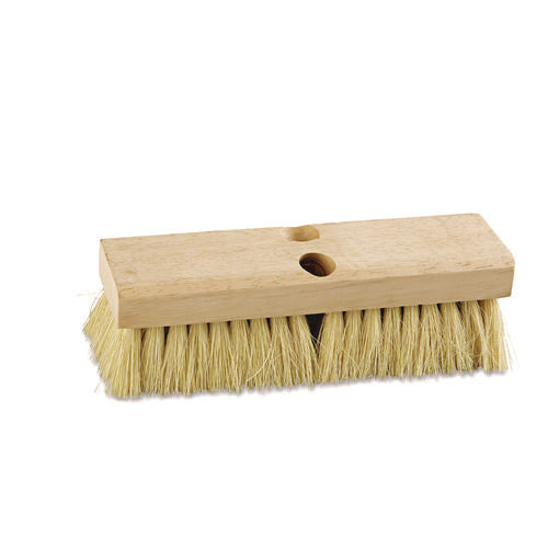 Image of Boardwalk® Deck Brush Head, 2" White Tampico Bristles, 10" Brush