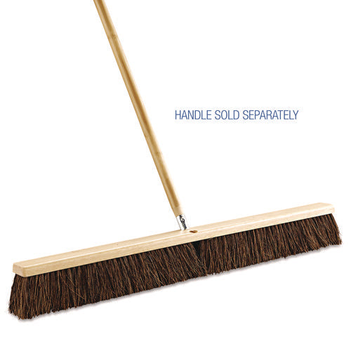 Image of Boardwalk® Floor Brush Head, 3.25" Brown Palmyra Fiber Bristles, 36" Brush