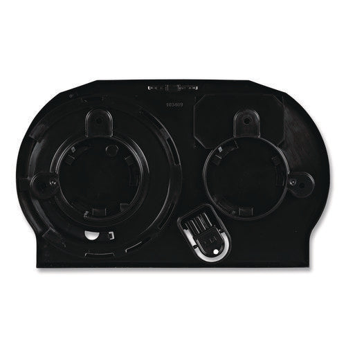 Image of Boardwalk® Standard Twin Toilet Tissue Dispenser, 13 x 6.75 x 8.75, Black