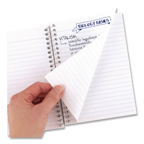 Image of Five Star® Wirebound Notebook, 1-Subject, Medium/College Rule, Randomly Assorted Cover Color, (80) 7 x 5.5 Sheets