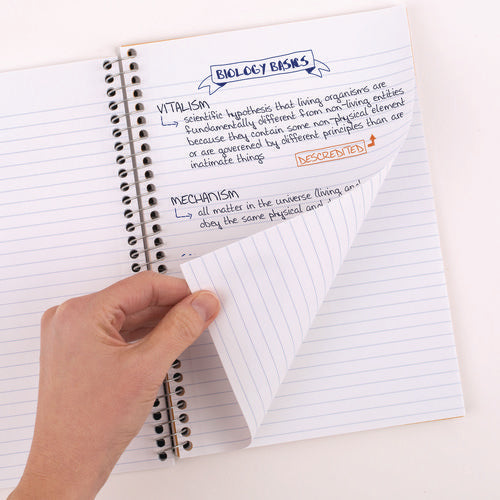 Image of Five Star® Wirebound Notebook, 2-Subject, Medium/College Rule, Randomly Assorted Cover Color, (80) 9.5 x 6 Sheets