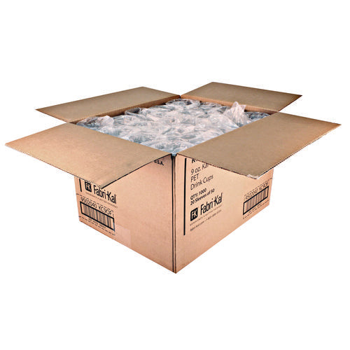 Image of Fabri-Kal® Kal-Clear PET Cold Drink Cups, Old Fashioned Glass, 9 oz, Plastic, Clear, 50/Sleeve, 20 Sleeves/Carton