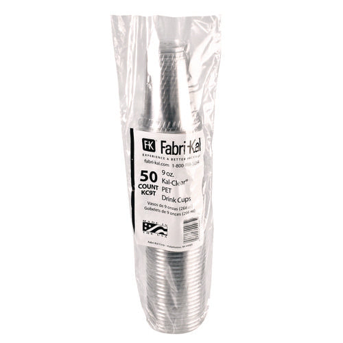 Image of Fabri-Kal® Kal-Clear True PET Cold Drink Cups, 9 oz, Plastic, Clear, 50/Bag, 20 Bags/Carton