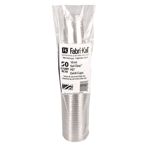 Image of Fabri-Kal® Kal-Clear PET Cold Drink Cups, 10 oz, Plastic, Clear, 50/Bag, 20 Bags/Carton