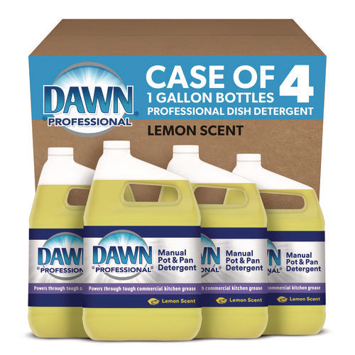 Image of Dawn® Professional Manual Pot/pan Dish Detergent, Lemon, 4/carton