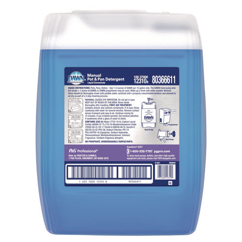 Image of Dawn® Professional Professional Manual Pot and Pan Dish Detergent, Original Scent, 5 gal Bottle, 34/Pallet