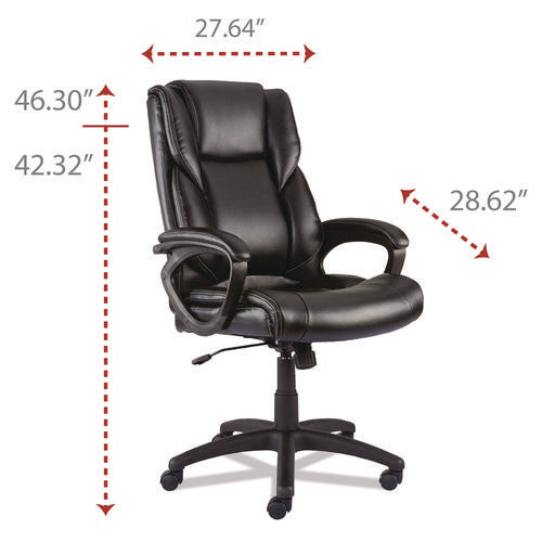 Image of Alera® Alera Brosna Series Mid-Back Task Chair, Supports Up to 250 lb, 18.15" to 21.77 Seat Height, Black Seat/Back, Black Base