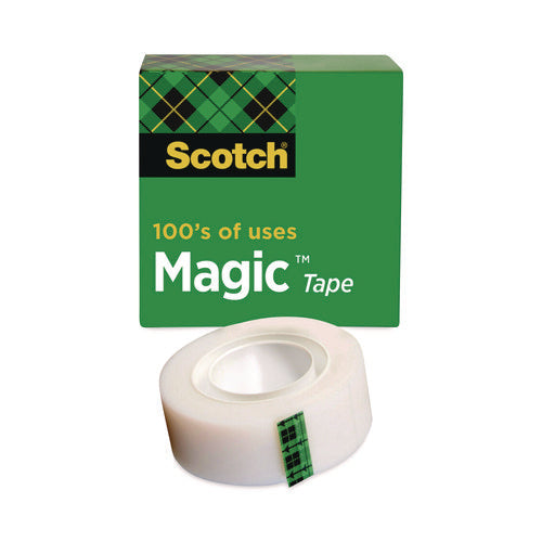 Image of Scotch® Magic Tape Refill, 1" Core, 0.75" x 36 yds, Clear, 12/Pack