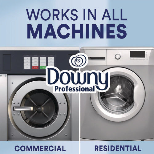 Image of Downy® Professional Commercial Liquid Fabric Softener, Clean and Fresh Scent, 140 oz Pour Bottle, 4/Carton