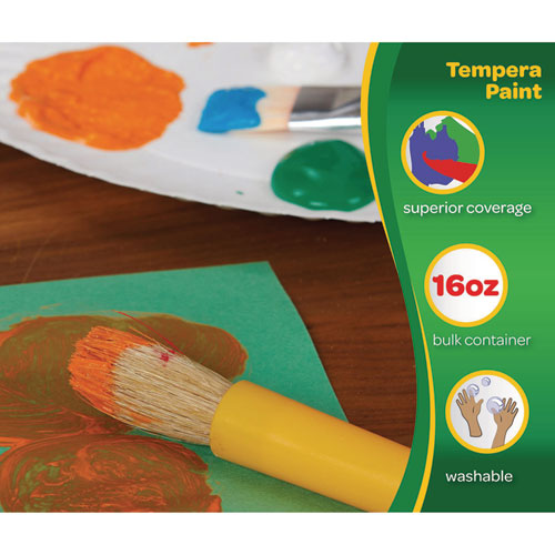 Image of Crayola® Premier Tempera Paint, Black, 16 Oz Bottle