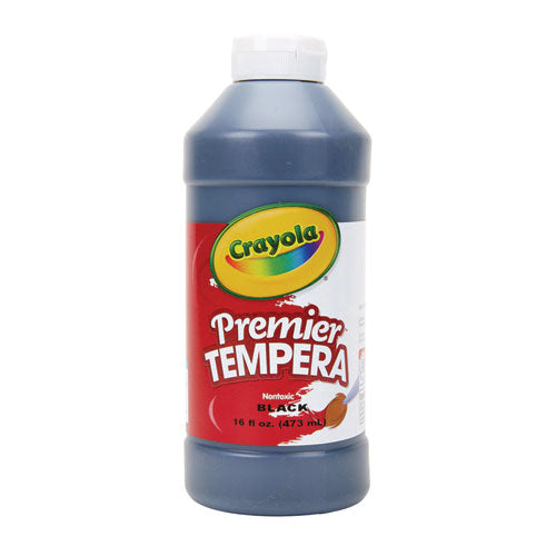Image of Crayola® Premier Tempera Paint, Black, 16 Oz Bottle