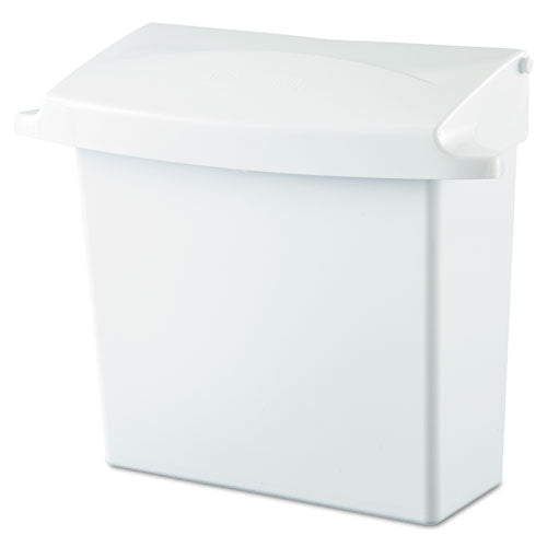 Image of Rubbermaid® Commercial Sanitary Napkin Receptacle with Rigid Liner, Plastic, White
