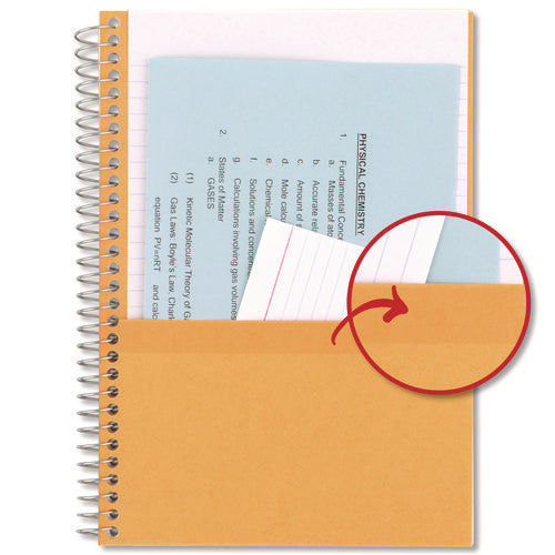 Image of Five Star® Wirebound Notebook, 5-Subject, Medium/College Rule, Randomly Assorted Cover Color, (150) 9.5 x 7.25 Sheets