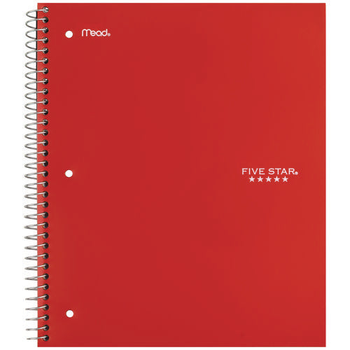 Image of Five Star® Wirebound Notebook, 1-Subject, Wide/Legal Rule, Randomly Assorted Cover Color, (100) 10.5 x 9.18 Sheets