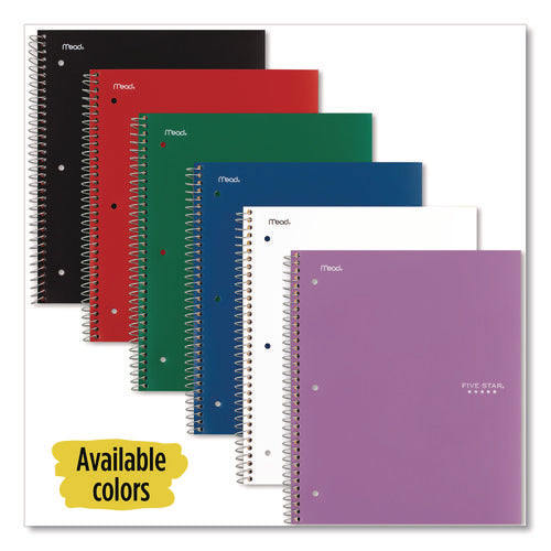 Image of Five Star® Wirebound Notebook, 1-Subject, Wide/Legal Rule, Randomly Assorted Cover Color, (100) 10.5 x 9.18 Sheets