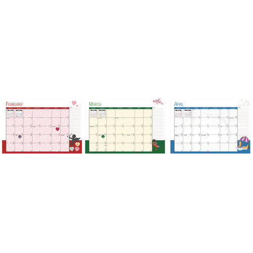 Image of House of Doolittle Seasonal Monthly Planner, Illustrated Seasons Artwork, 10 x 7, Light Blue Cover, 12-Month (Jan to Dec): 2025