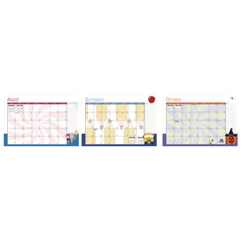Image of House of Doolittle Seasonal Monthly Planner, Illustrated Seasons Artwork, 10 x 7, Light Blue Cover, 12-Month (Jan to Dec): 2025