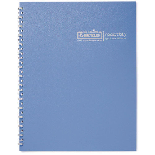 Image of House of Doolittle Seasonal Monthly Planner, Illustrated Seasons Artwork, 10 x 7, Light Blue Cover, 12-Month (Jan to Dec): 2025