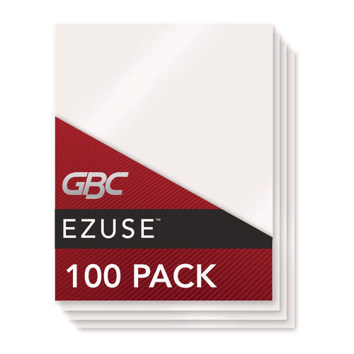 Image of GBC® Ezuse Thermal Laminating Pouches, 3 Mil, 9" X 11.5", Gloss Clear, 100/box