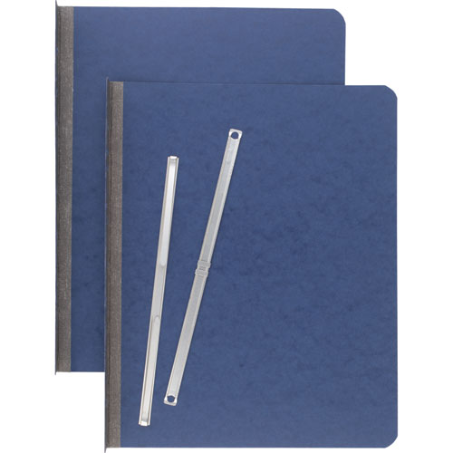 Image of ACCO Pressboard Report Cover With Tyvek Reinforced Hinge, Two-Piece Prong Fastener, 3" Capacity, 8.5 X 11, Dark Blue/dark Blue