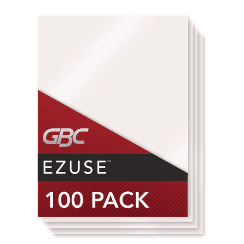 Image of GBC® Ezuse Thermal Laminating Pouches, 5 Mil, 9" X 14.5", Gloss Clear, 100/box