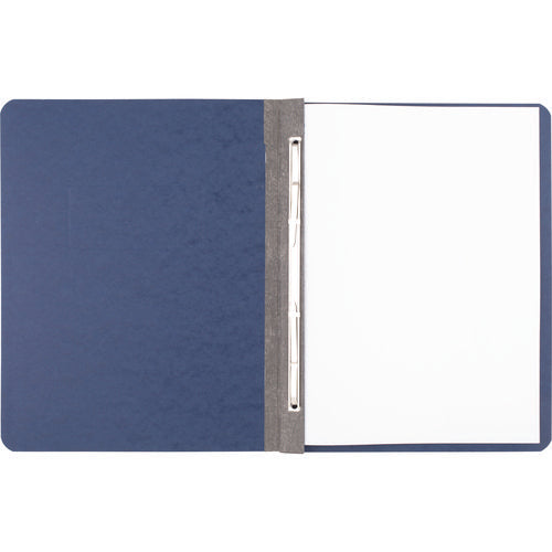 Image of ACCO Pressboard Report Cover With Tyvek Reinforced Hinge, Two-Piece Prong Fastener, 3" Capacity, 8.5 X 11, Dark Blue/dark Blue