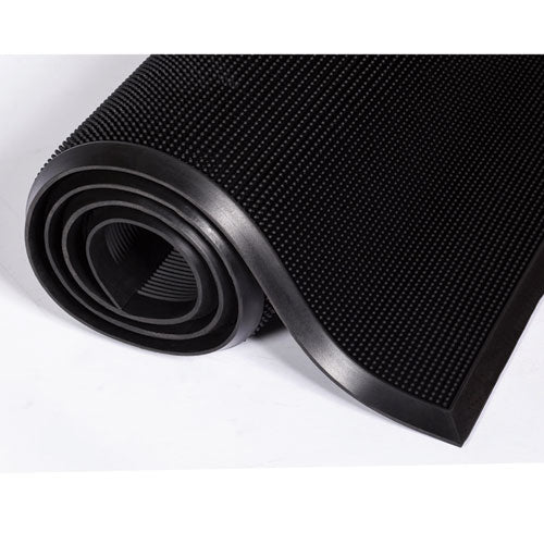 Image of Crown Mat-A-Dor Entrance/antifatigue Mat, Rubber, 36 X 72, Black