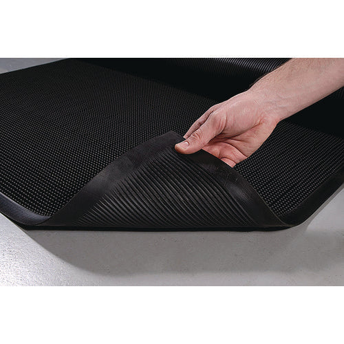 Image of Crown Mat-A-Dor Entrance/antifatigue Mat, Rubber, 36 X 72, Black